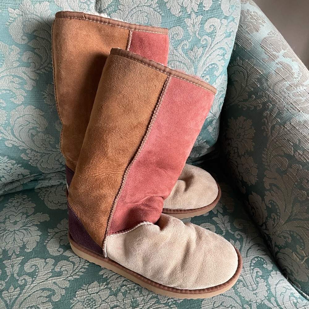 Ugg classic tall patchwork 8